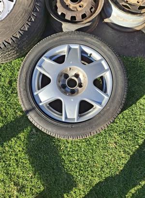 Mag wheels for VW Jetta/Golf mk4 with good tyres