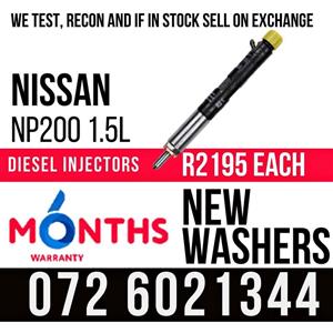 Nissan NP200 1.5L diesel injectors for sale