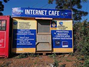 Blanded as Internet Café Container for Sale, still in good condition