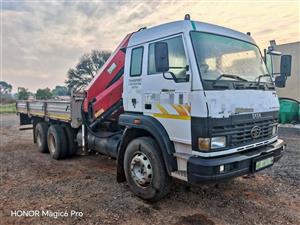 2020 Tata double diff crane truck for sale, 95k kms, 100% running condition. 