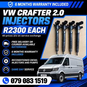 VW CRAFTER 2.0 INJECTORS FOR SALE WITH WARRANTY INCLUDED 