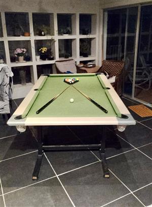 OFFICIAL-SIZE FOLD-AWAY POOL TABLE