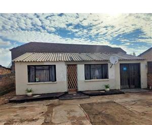 JABULANI IN SOWETO.HAS 2 BEDROOMS AND HUGE STAND.