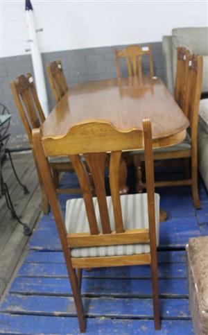 7 PIECE BROWN DINING ROOM SUITE S064232A