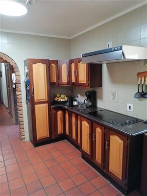 Kitchen for sale, granite & cupboard units, wooden doors, with appliances