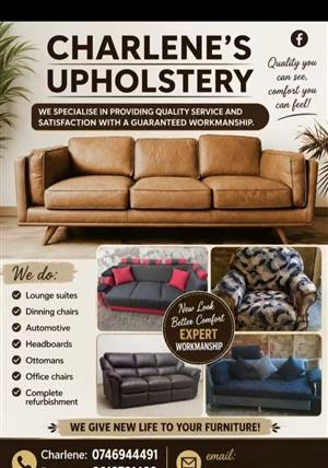We do Upholstery to all types of car seats, recliners, dining chairs, offices ch