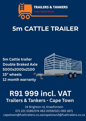 5m Cattle Trailer