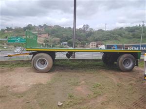 T638- 1979- BUSAF DRAWBAR FLATDECK TRAILER