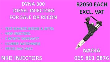 DIESEL INJECTORS FOR SALE FOR DYNA TRUCK 300 - READY TO SHIP