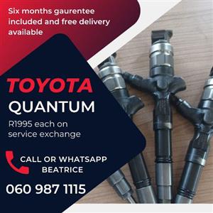 Toyota Quantum d4d diesel injectors for sale with warranty 