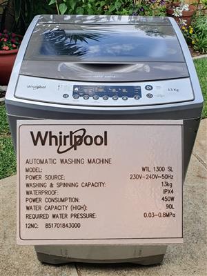 Whirlpool Parts and Spares Top Loading Washing Machine 13kg - WTL 1300 SL 