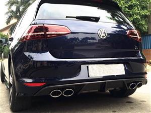 VW Golf Mk7 R-Line Quad Exhaust Carbon Fibre Rear Apront