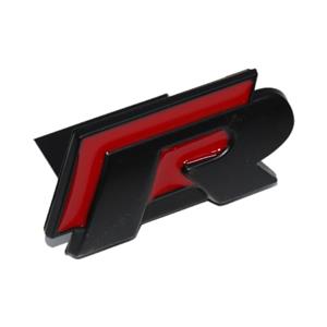 R-Line Red & Matt Black Grille Badge