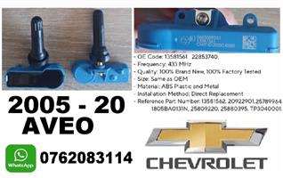 Cheverolet Aveo TPMS tyre pressure monitor sensors and valves 