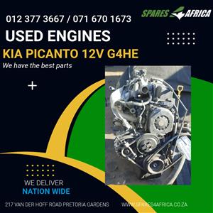 KIA PICANTO 12V G4HE ENGINE 