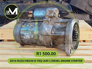 2010 ISUZU KB250 D-TEQ (4JK1) DIESEL ENGINE STARTER