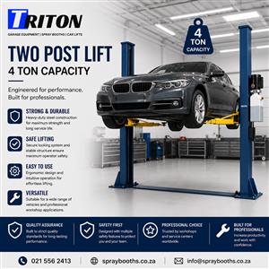 4 TON TWO-POST VEHICLE LIFT – SINGLE PHASE 