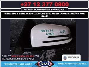 Mercedes Benz used c200 cgi w204 2012 door mirrors for sale 