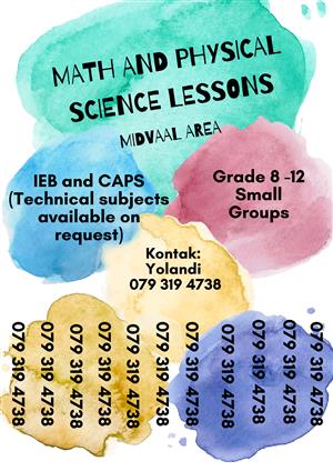 Technical math and Science lessons