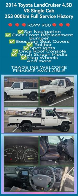 2014 Toyota LandCruiser 4.5D V8 Single Cab