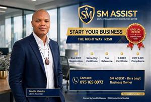 SM ASSIST CIPC Company Registration Same Day Pty Ltd Certificate