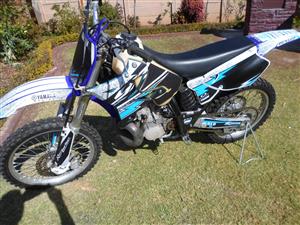 Yamaha YZ 250 dirt bike.