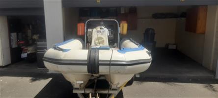 4.5m Stingray cat with 2 x 30hp Suzuki