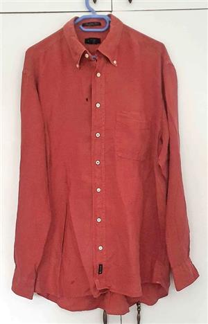 GANT 100% Linen faded red retro shirt