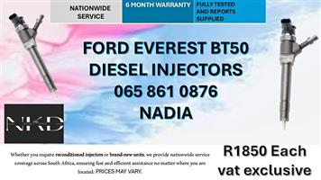 FORD EVEREST BT50 DIESEL INJECTORS FOR SALE-RECONDITIONED AND NEW