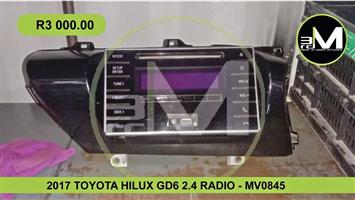 2017 TOYOTA HILUX GD6 2.4 RADIO - MV0845