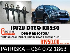 INJECTORS FOR ISUZU DTEQ KB250 FOR SALE
