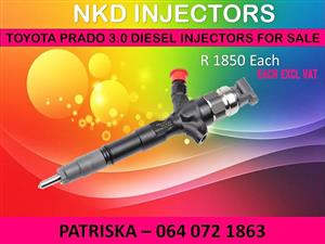 DIESEL INJECTORS NEW OR RECON ON TOYOTA PRADO 3.0 FOR SALE