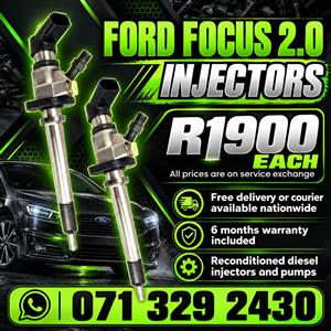 FORD FOCUS 2.0 INJECTORS FOR SALE WITH WARRANTY 