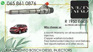 KIA SORENTO DIESEL INJECTORS FOR SALE OR REC