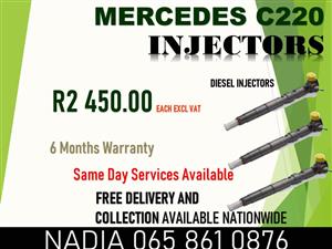 MERCEDES C220 NEW DIESEL INJECTORS FOR SALE