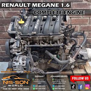 RENAULT MEGANE 1.6 16V COMPLETE ENGINE
