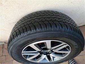 Toyota Spare wheel 18inch with used 265/60/18 tyre 