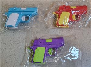 Fidget plastic units, pew pew's, 3 different colors  Blue, Purple, Red