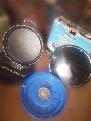Cadac gas braai with extra Pealla Pan 47.