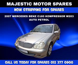 2007 Mercedes-Benz C180 Kompressor W203 Auto Petrol – Stripping for Spares