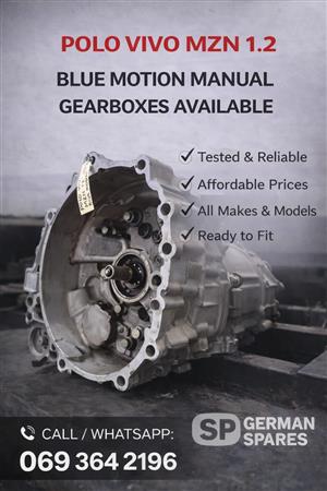 POLO VIVO MZN 1.2 BLUE MOTION MANUAL GEARBOXE AVAILABLE