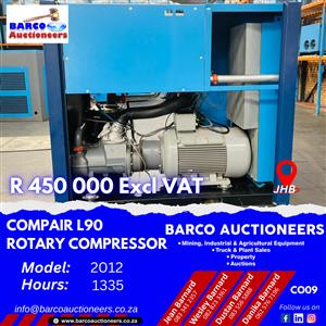 Compair L90 Rotary compressor 99kw