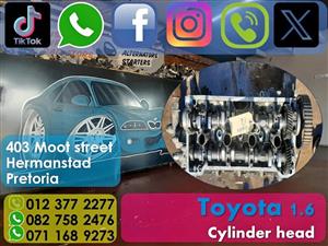 #RebuildCentre Toyota 1.6 Cylinder head for sale.