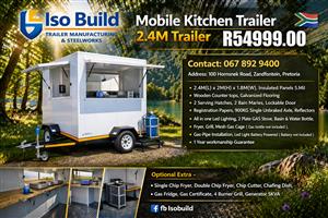 Mobile Kitchen Trailer 2.4M for sale on order