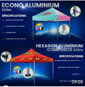 Corporate clothing gifts,banners and gazebos