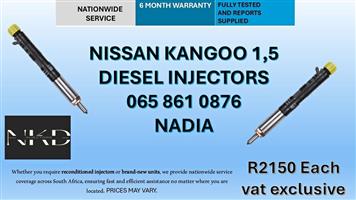 NISSAN KANGOO 1,5 DIESEL INJECTORS FOR SALE-RECONDITIONED AND NEW