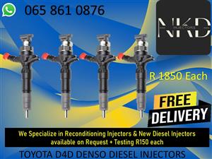 DIESEL INJECTORS FOR TOYOTA D4D 
