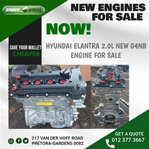 HYUNDAI ELANTRA 2.0 NEW G4NB ENGINE FOR SALE 