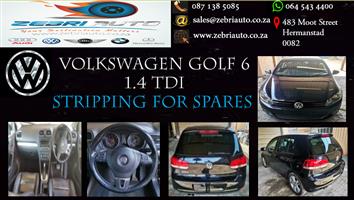 Volkswagen Golf 6 TDI stripping for spares 