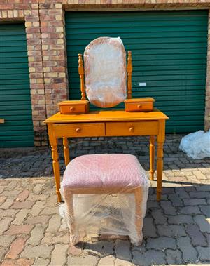 Dressing table and stool